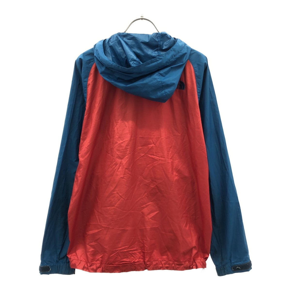 ロゴ刺繍 マウンテンパーカー M ネイビー×レッド アウトドア NP21229 メンズ 古着 ロゴ刺繍 マウンテンパーカー M ネイビー×レッド アウトドア NP21229 メンズ 古着