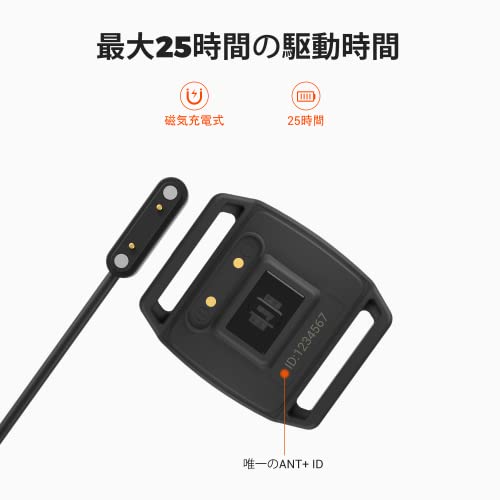 COOSPO 心拍計アームバンド ハートレート 付き光学式心拍センサー サポートスマートフォンとスマートウォッチ Bluetooth およびANT