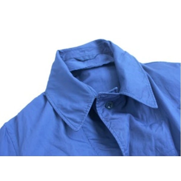 イタリア軍放出 ワークシャツ ブルー 未使用 デットストック品 3（M相当）