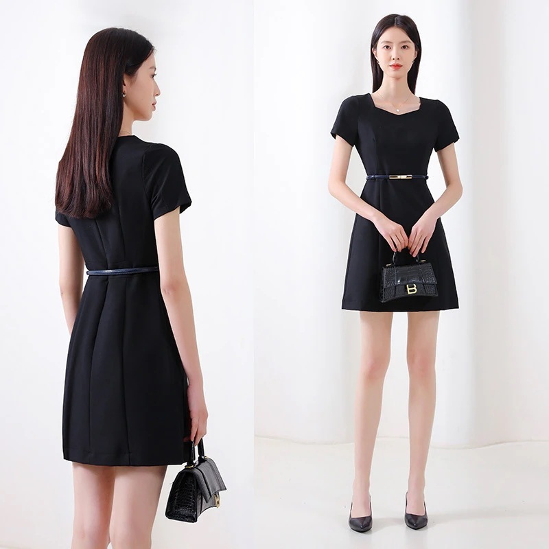 2025年【高品質の製品】!!!25 半袖 ワンピーススーツ ワンピース サマー シンプル L半袖 感 ビジネス レディース オフィス 通勤 2025年【高品質の製品】!!!25 半袖 ワンピーススーツ ワンピース サマー シンプル L半袖 感 ビジネス レディース オフィス 通勤
