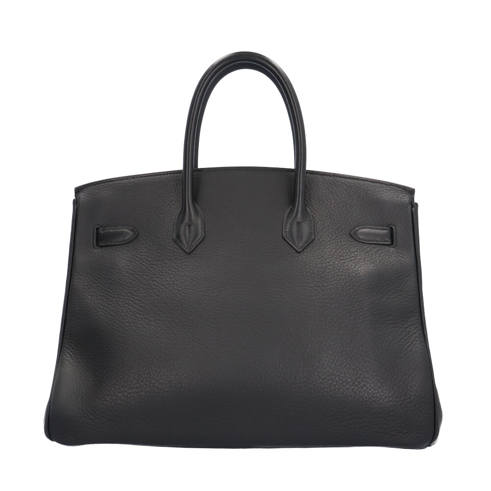 エルメス バーキン35 ハンドバッグ レザー ブラック HERMES 中古
