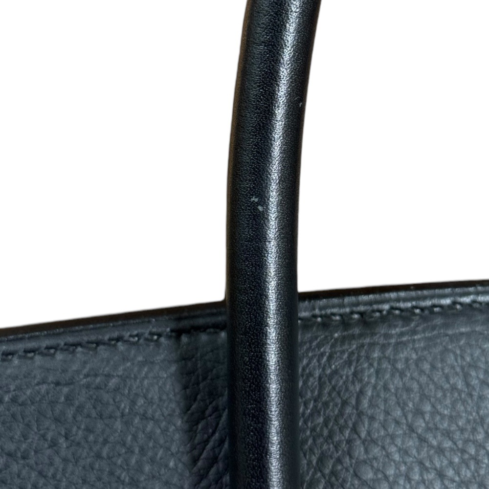 エルメス バーキン35 ハンドバッグ レザー ブラック HERMES 中古