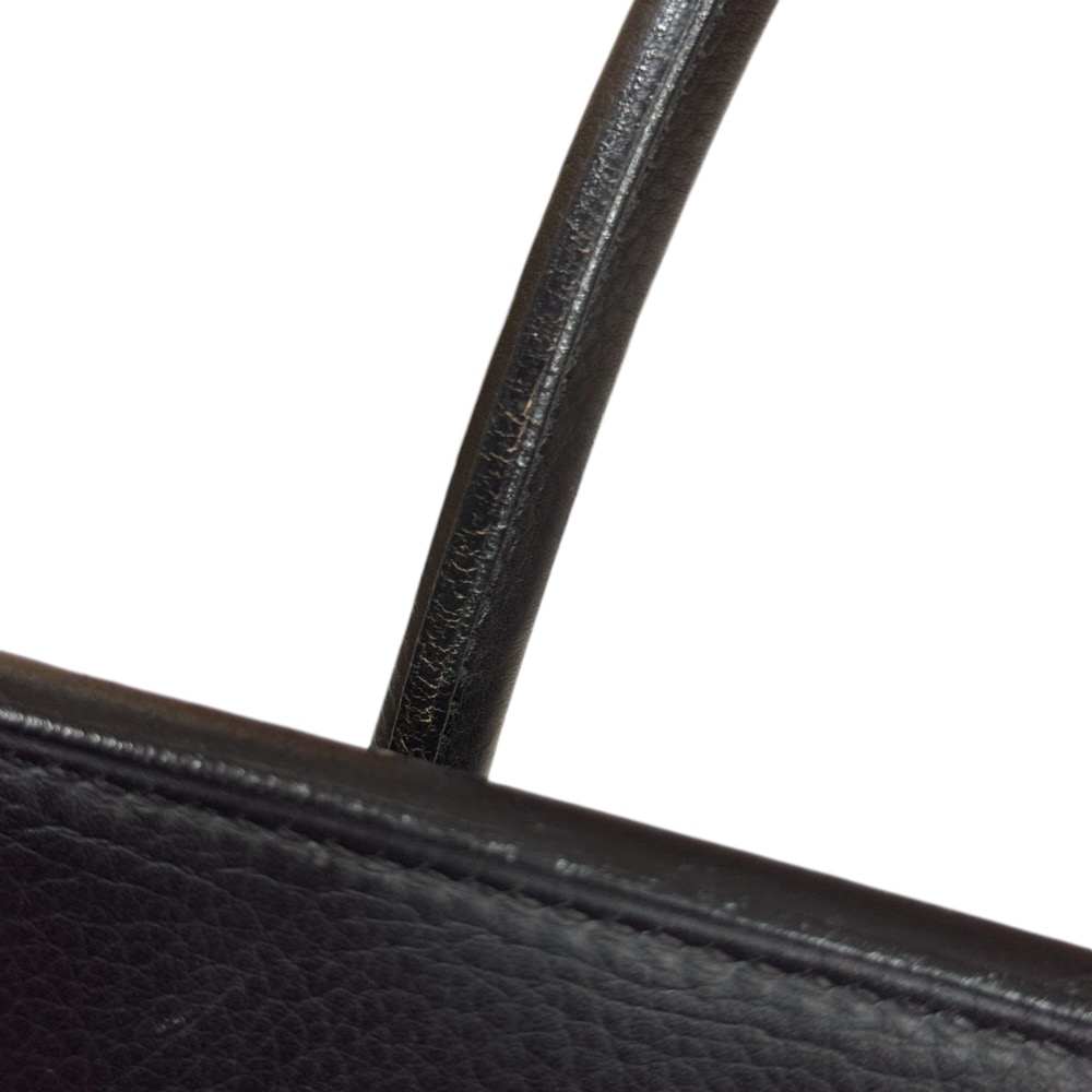 エルメス バーキン35 ハンドバッグ レザー ブラック HERMES 中古