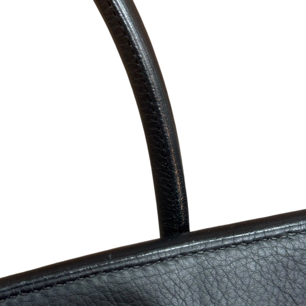 エルメス バーキン35 ハンドバッグ レザー ブラック HERMES 中古