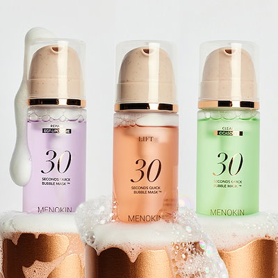 Qoo10] メノキン バブルマスク人気3種セット : スキンケア