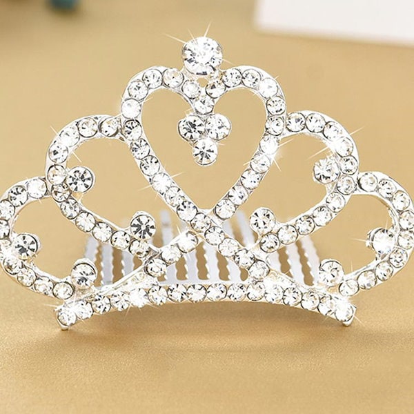 ♡２点　希少なペア♡　フランスアンティーク　小さな冠　王冠　クラウン　ティアラ ♡2点 希少なペア♡ フランスアンティーク 小さな冠 王冠