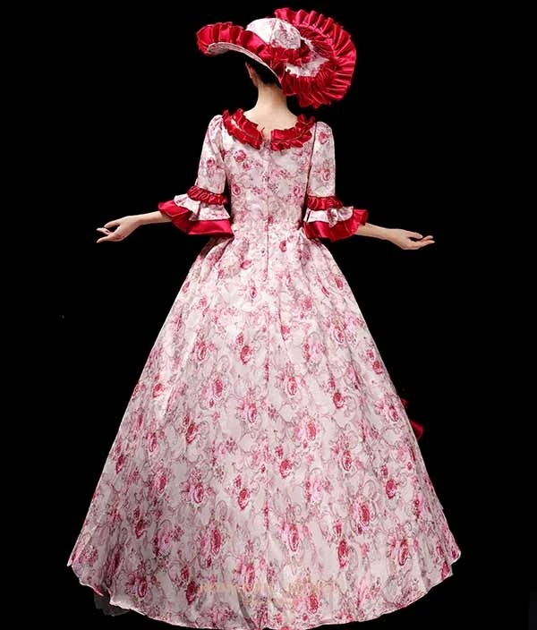ロングドレス 貴族ドレス お姫様 ドレス 中世ヨーロッパ ステージ アンブレラスリーブ 帽子付き 演奏会 舞台衣装 花柄 貴族風 メルヘン ゴージャス イベント オペラ プリンセスライン 撮影 コスプ ロングドレス 貴族ドレス お姫様 ドレス 中世ヨーロッパ ステージ アンブレラスリーブ 帽子付き 演奏会 舞台衣装 花柄 貴族風 メルヘン ゴージャス イベント オペラ プリンセスライン 撮影 コスプ