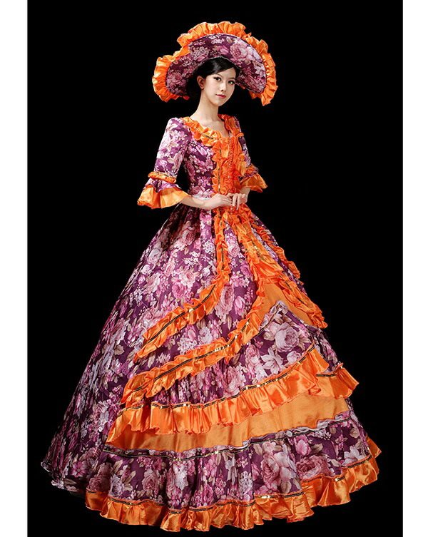 ロングドレス 貴族ドレス お姫様 ドレス 中世ヨーロッパ ステージ アンブレラスリーブ 帽子付き 演奏会 舞台衣装 花柄 貴族風 メルヘン ゴージャス イベント オペラ プリンセスライン 撮影 コスプ ロングドレス 貴族ドレス お姫様 ドレス 中世ヨーロッパ ステージ アンブレラスリーブ 帽子付き 演奏会 舞台衣装 花柄 貴族風 メルヘン ゴージャス イベント オペラ プリンセスライン 撮影 コスプ