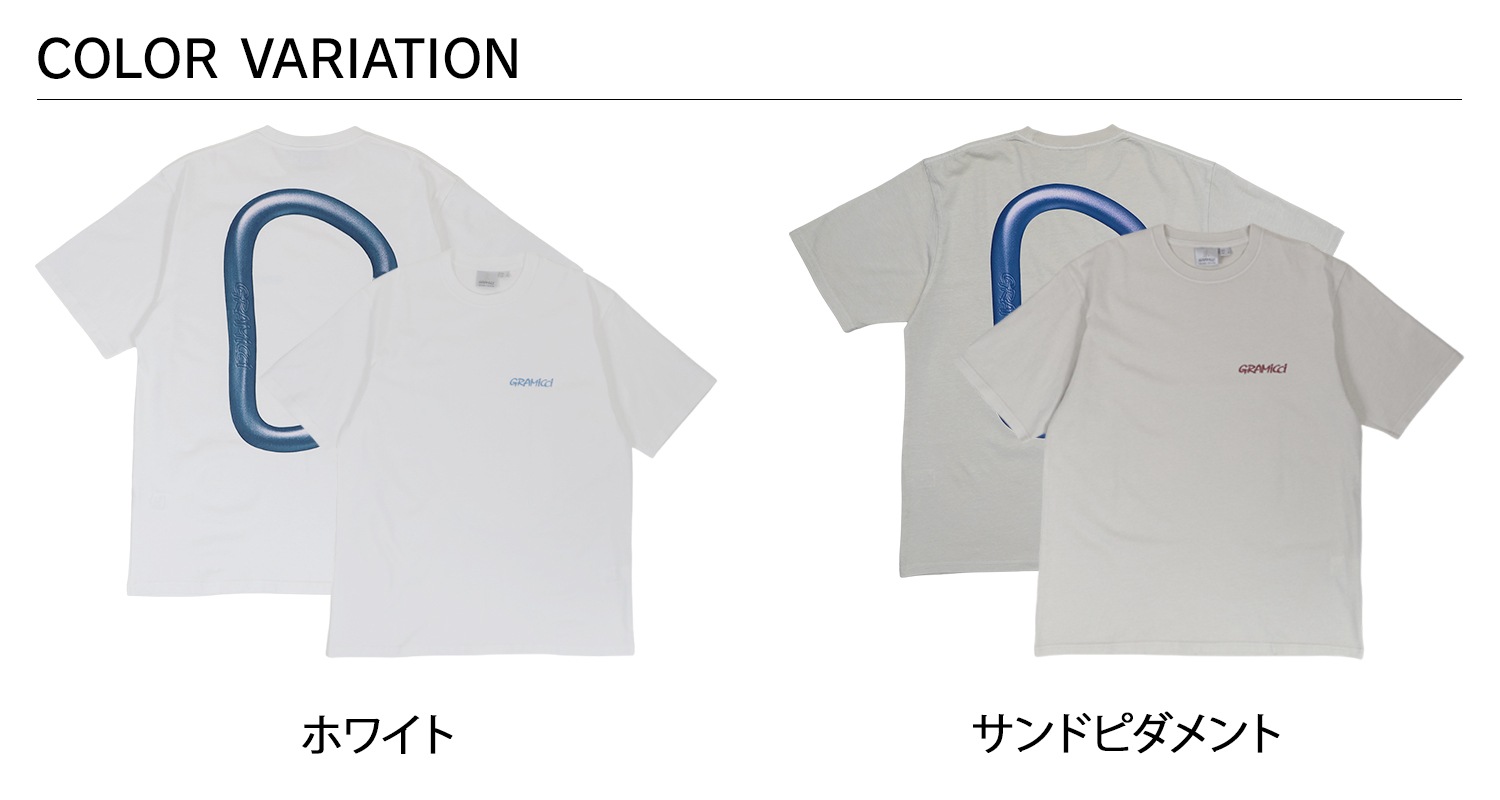 Tシャツ 半袖 カラビナ メンズ ホワイト グレー 白 G4SU-T074