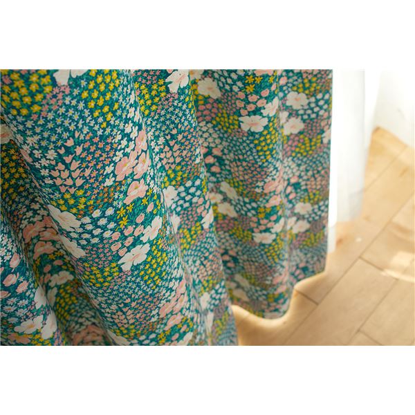 遮光 カーテン 約幅100×丈200cm オハナバタケ ミックス 1枚入 2級遮光 タッセル付 形状記憶加工 日本製 デザインライフ 遮光 カーテン 約幅100×丈200cm オハナバタケ ミックス 1枚入 2級遮光 タッセル付 形状記憶加工 日本製 デザインライフ