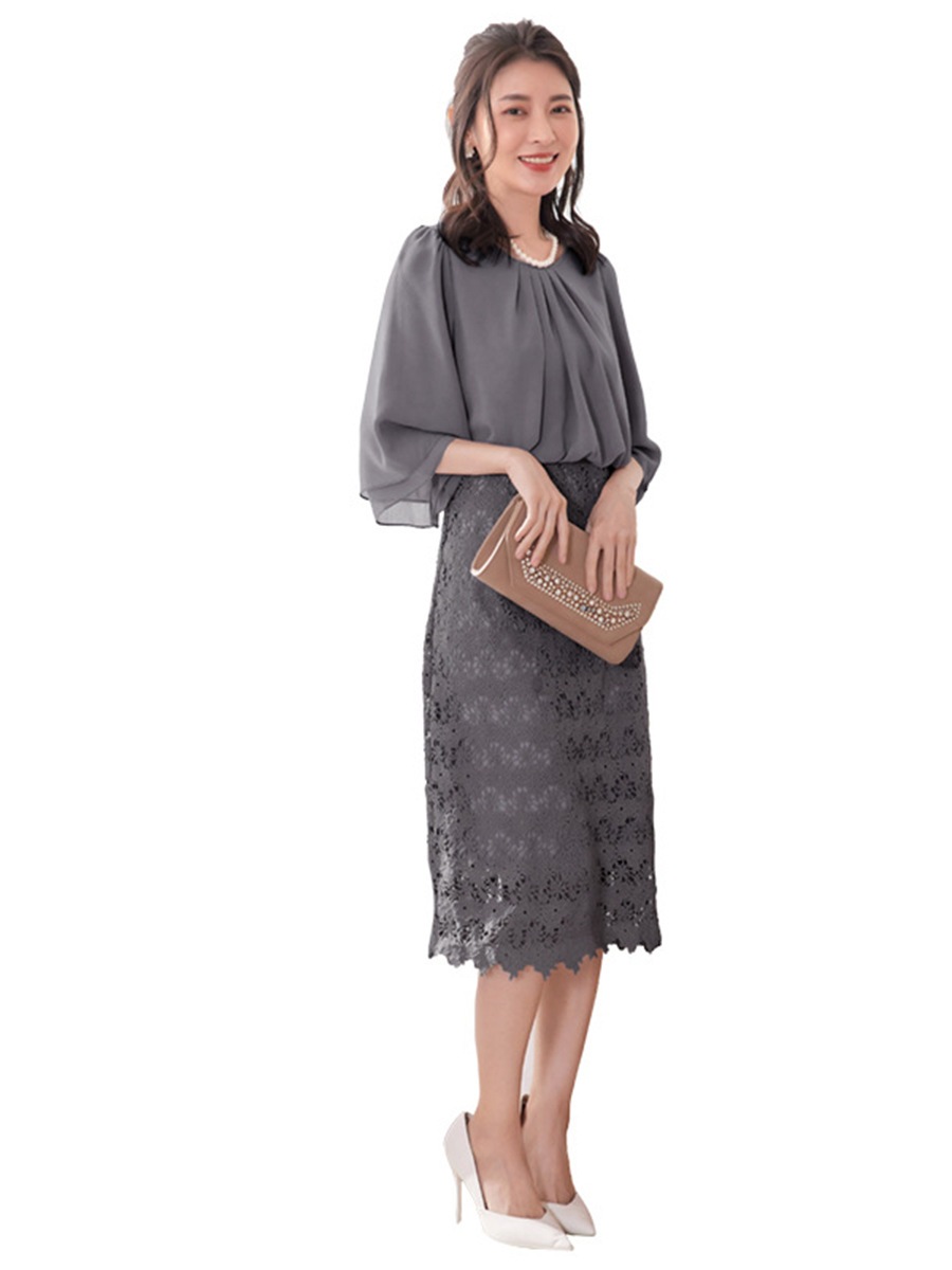 【人気新作】韓国人気品質ドレス パーティードレス 結婚式 韓国版通勤用新型レースカバーアームスリム丸首ワンピース 【人気新作】韓国人気品質ドレス パーティードレス 結婚式 韓国版通勤用新型レースカバーアームスリム丸首ワンピース