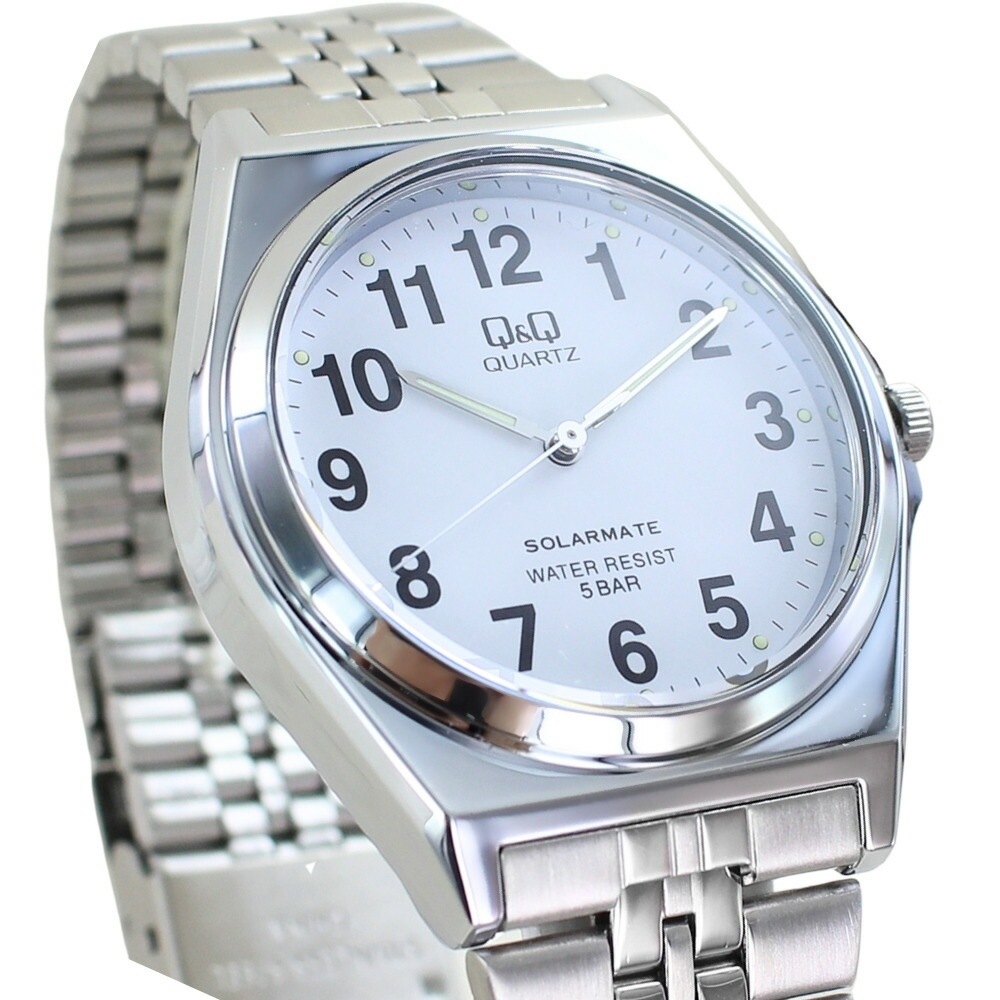 国内正規品 シチズン 腕時計 手表 メンズ ソーラー 防水 軽い 見やすい アナログ Q&Q キューアンドキュー 白 シルバー ステンレス お祝い プレゼント 男性 彼氏 父 夫 誕生日 記念日 還暦 国内正規品 シチズン 腕時計 手表 メンズ ソーラー 防水 軽い 見やすい アナログ Q&Q キューアンドキュー 白 シルバー ステンレス お祝い プレゼント 男性 彼氏 父 夫 誕生日 記念日 還暦