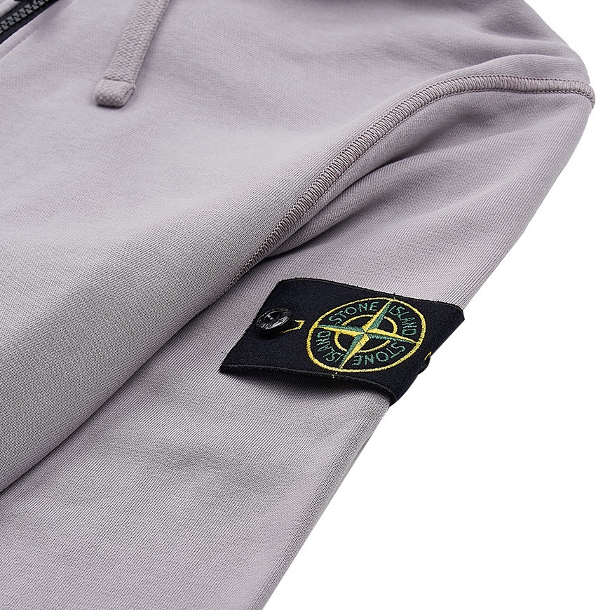 ★STONE ★フリース フードジップアップ STONE ISLAND】コットン フリース フードジップアップ フード付き