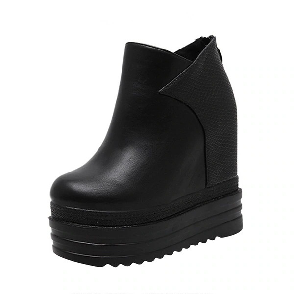 12cm ヒール11cm ショートブーツ インヒールブーツ 厚底ブーツ 14cm バックジップ 12cm ヒール11cm ショートブーツ インヒールブーツ 厚底ブーツ 14cm バックジップ