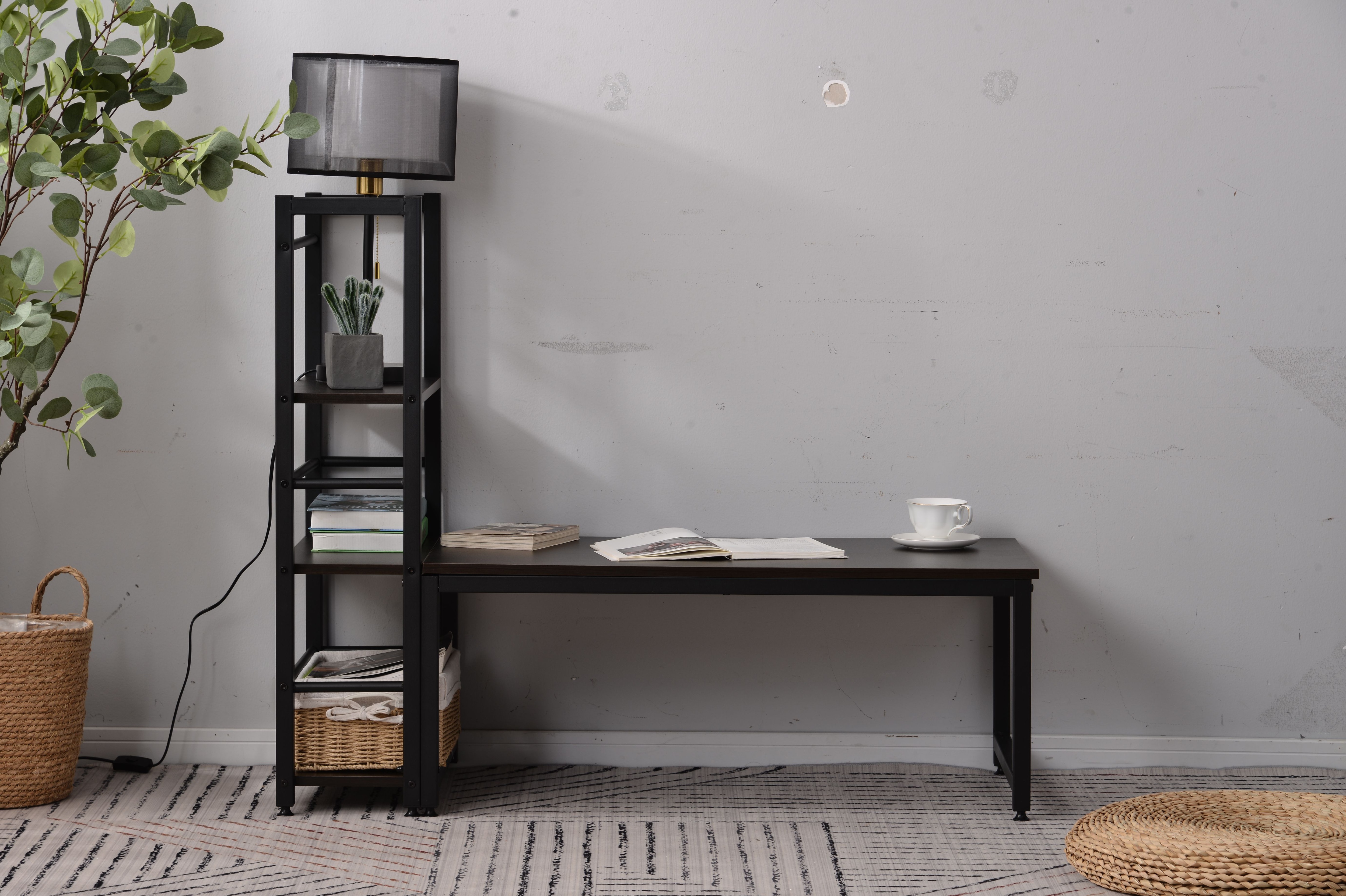 【ホワイト】 ロータイプデスク パソコンデスク 実用な一体分離両用 溢れる天然木の魅力 省スペース 3段シェルフ付 座デスク ミシン台 【ホワイト】 ロータイプデスク パソコンデスク 実用な一体分離両用 溢れる天然木の魅力 省スペース 3段シェルフ付 座デスク ミシン台