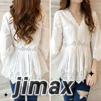 トップス レディース きれいめ カジュアル おしゃれ 袖あり レース コットン ブラウス ホワイト シャツ 白 綿 涼しげ 薄手 カットソー 七分袖 半袖 上品 韓国 コーデ 春 夏 秋 20代 3 トップス レディース きれいめ カジュアル おしゃれ 袖あり レース コットン ブラウス ホワイト シャツ 白 綿 涼しげ 薄手 カットソー 七分袖 半袖 上品 韓国 コーデ 春 夏 秋 20代 3
