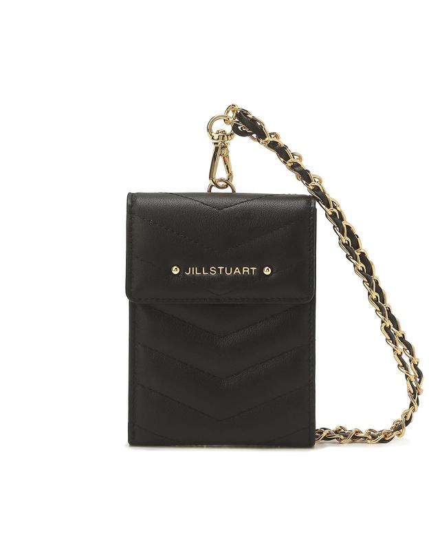 バイオレット/ブラック 2種カラー キルティング 牛革 カード財布