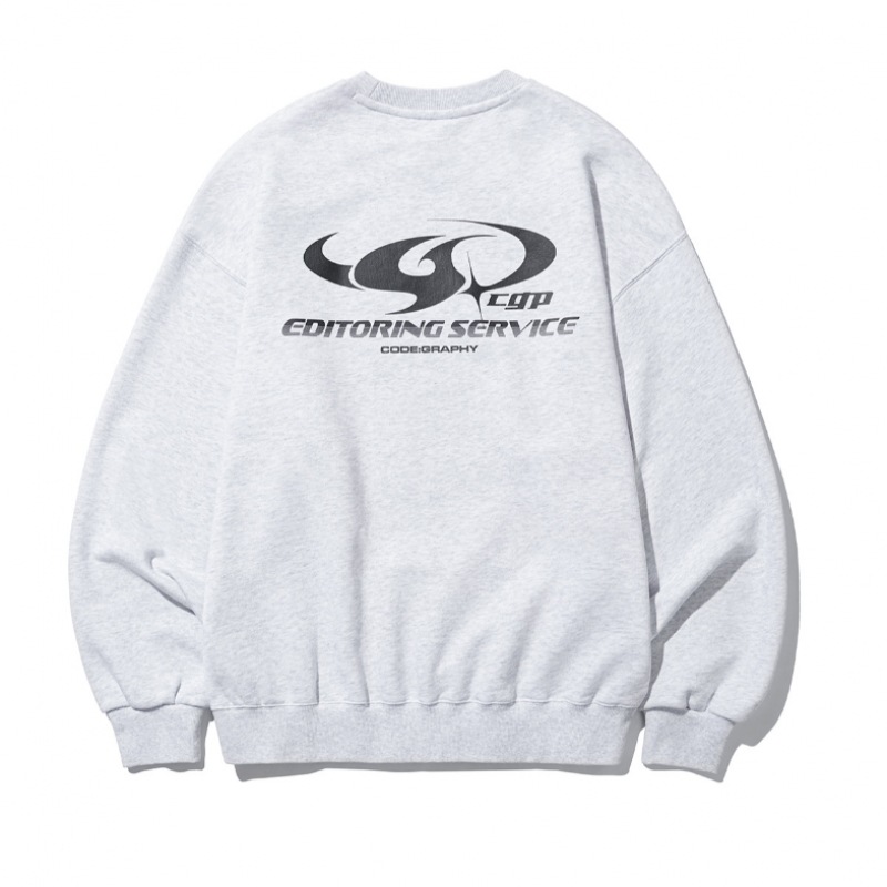 CODEGRAPHY [スウェット72時間のみ] CGP ARCロゴマンツーマン_メランジグレー