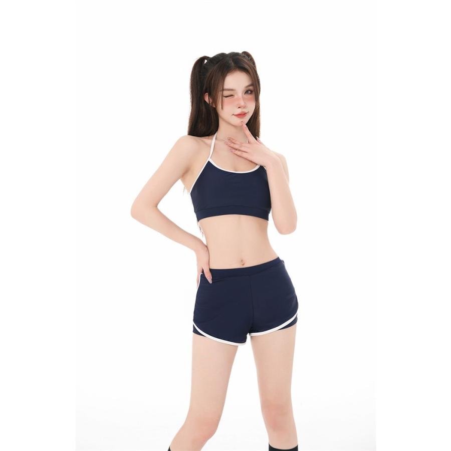 (WJ Fashion)水着 タンキニ レディース 体型カバー M L 2L 3L 中学生 高校生 3点セット ラッシュガード セパレート カバーアップ ショートパンツ 二の腕カバー (WJ Fashion)水着 タンキニ レディース 体型カバー M L 2L 3L 中学生 高校生 3点セット ラッシュガード セパレート カバーアップ ショートパンツ 二の腕カバー