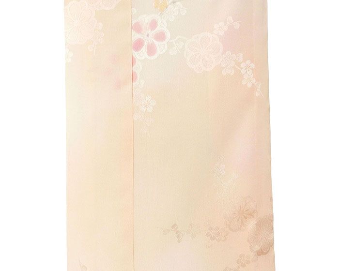 長襦袢 未着用美品 正絹 梅花模様 身丈135.5cm 裄丈66.5cm 長襦袢 未使用 新古品 着物 i4032