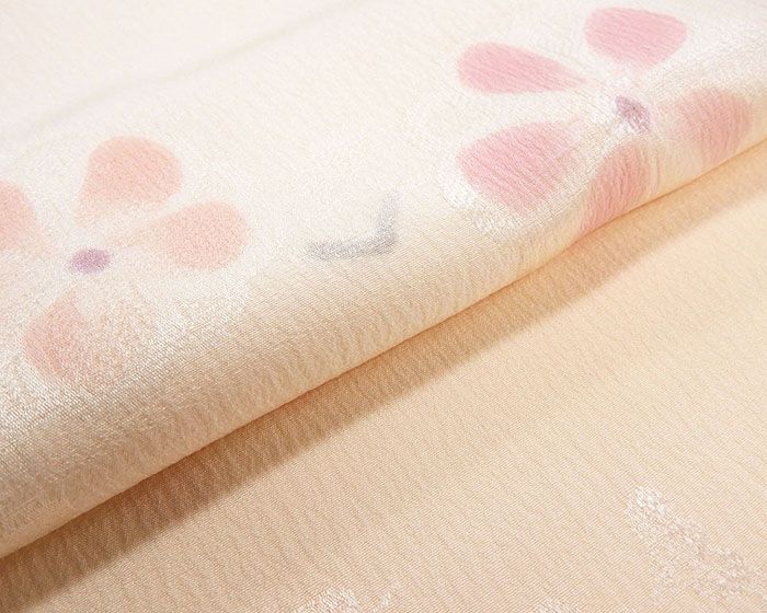 長襦袢 未着用美品 正絹 梅花模様 身丈135.5cm 裄丈66.5cm 長襦袢 未使用 新古品 着物 i4032