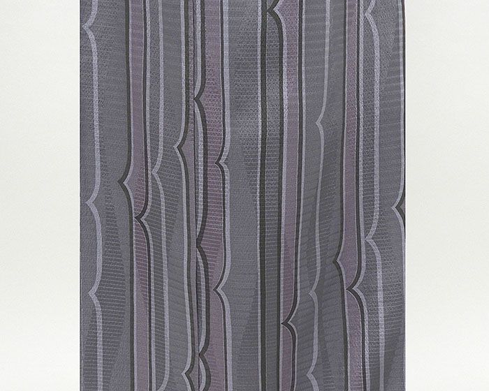 小紋 未着用美品 正絹 縦縞幾何模様 身丈165.5cm 裄丈67.5cm 小紋 未使用 新古品 着物 カジュアル c0288