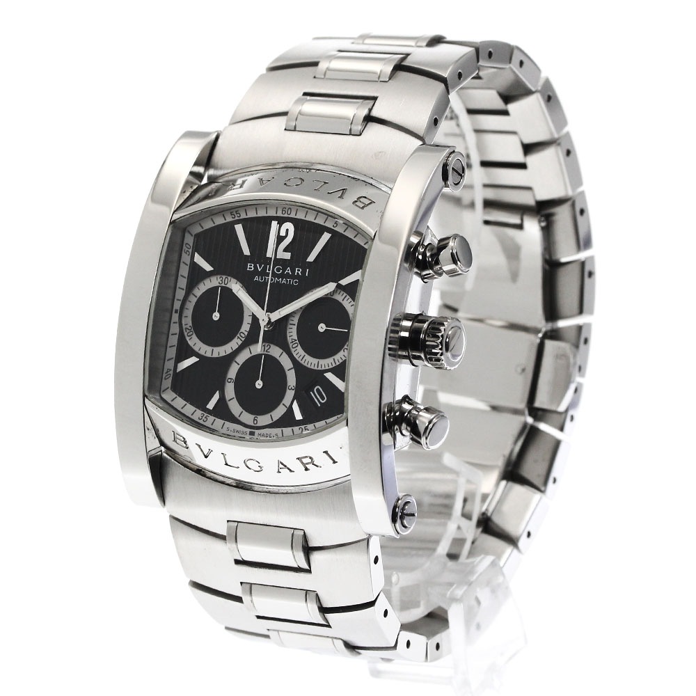 ブルガリ BVLGARI AA48SCH アショーマ クロノグラフ 自動巻き メンズ 良品 _880074【中古】 ブルガリ BVLGARI AA48SCH アショーマ クロノグラフ 自動巻き メンズ 良品 _880074【中古】