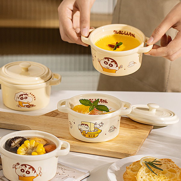 しんちゃんさん専用〜源右衛門　茶碗2客&手毬茶碗2客 Qoo10] クレヨンしんちゃん 二重茶わん蒸し かわ