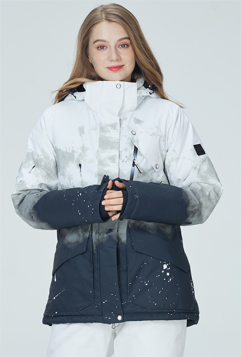 スノーボードウェア ジャケット レディース メンズ スキーウェア スノボウェア スノーボード ウェア アウター 防寒着 迷彩柄 グラデーション mulan778.net