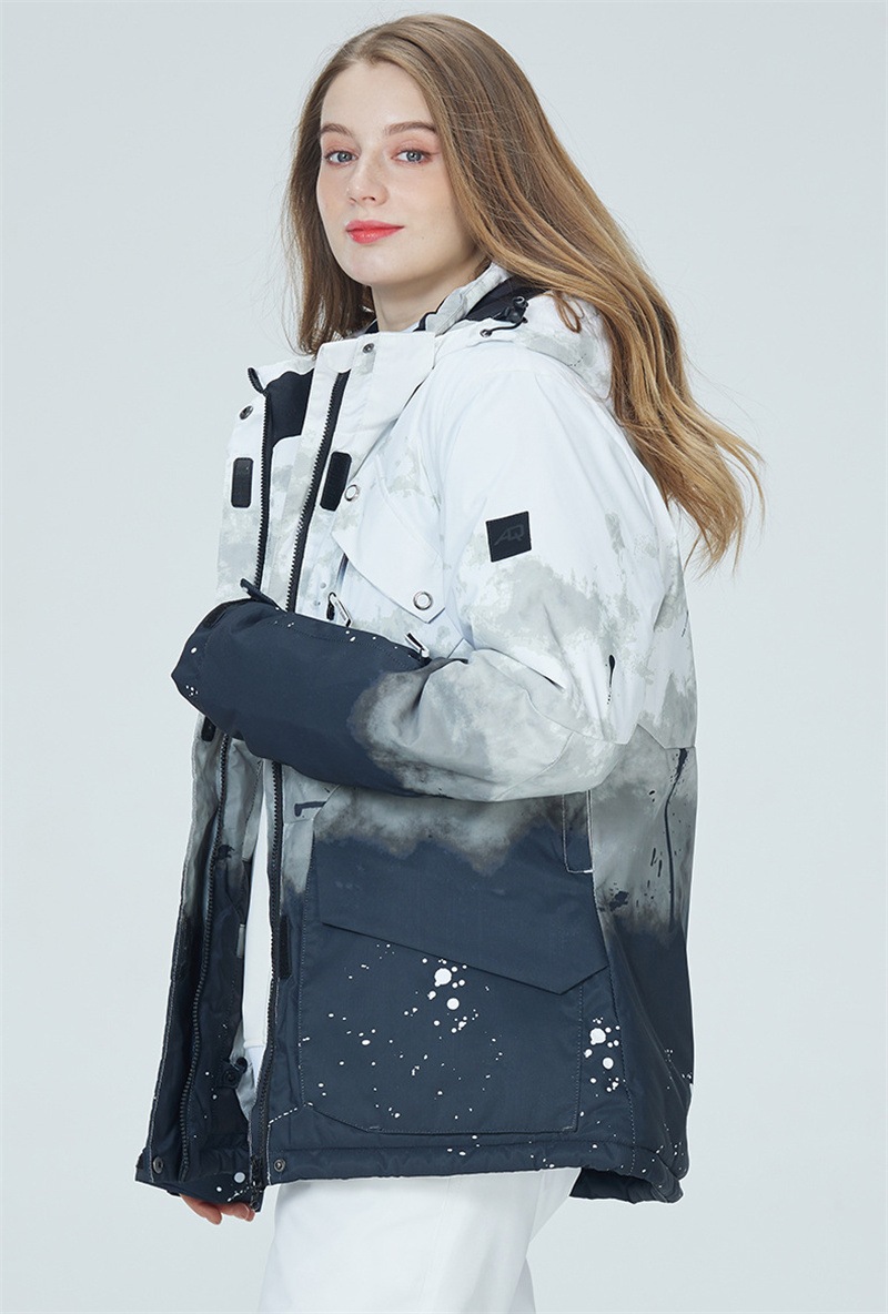 スノーボードウェア ジャケット レディース メンズ スキーウェア スノボウェア スノーボード ウェア アウター 防寒着 迷彩柄 グラデーション mulan778.net