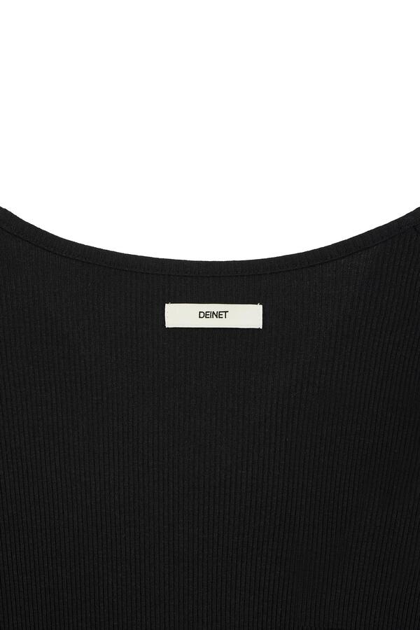 【DEINET】 LAYER BUTTON CARDIGAN : BLACK 【DEINET】 LAYER BUTTON CARDIGAN : BLACK