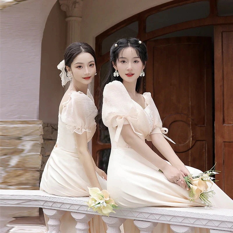 Hot!!!今年人気のドレス2024春新作サテンシニアセンスシャンパンカラーガウンドレス成人式 結婚式 発表会 卒業式 演奏会 Hot!!!今年人気のドレス2024春新作サテンシニアセンスシャンパンカラーガウンドレス成人式 結婚式 発表会 卒業式 演奏会