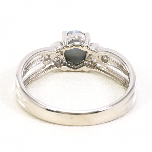 PT900 プラチナ リング 12号 アレキサンドライトキャッツアイ 1.06 ダイヤ 中古 PT900 プラチナ リング 12号 アレキサンドライトキャッツアイ 1.06 ダイヤ 中古