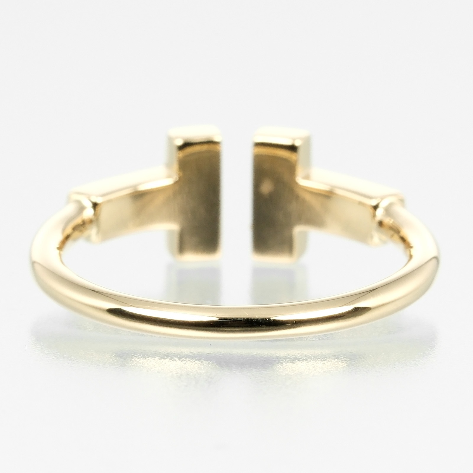 Tワイヤー リング・指輪 K18イエローゴールド ダイヤモンド 7.5号 約2.4g レディース 中古品 Aランク Tワイヤー リング・指輪 K18イエローゴールド ダイヤモンド 7.5号 約2.4g レディース 中古品 Aランク