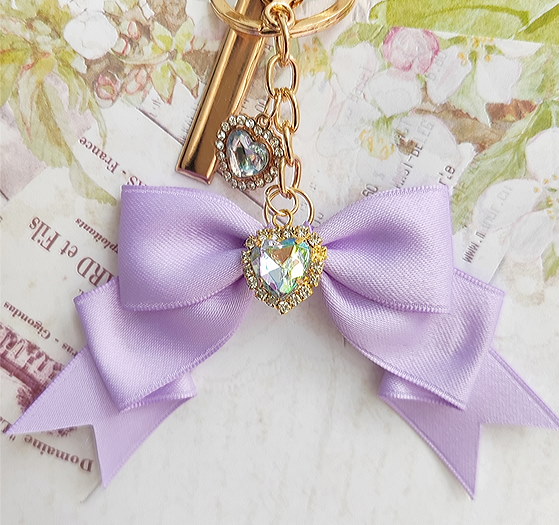 Qoo10] リボン バッグチャーム アクセサリー キ