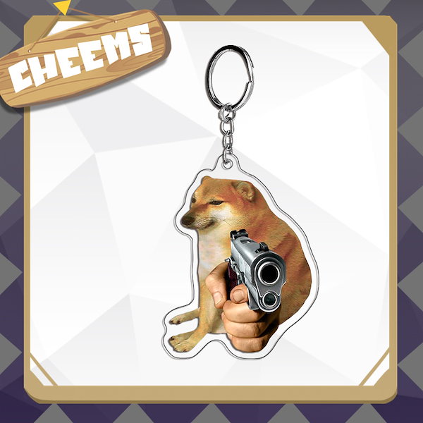 Qoo10] Cheems 秋田犬柴犬キーホルダー可愛