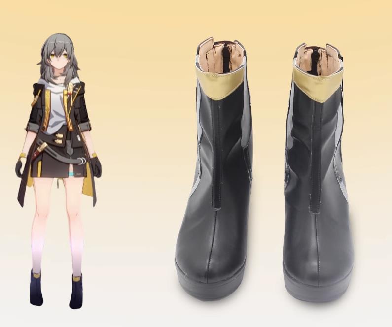 コスプレ靴 主人公 物理 崩壊：スターレイル ブーツ 下駄 シューズ 長靴 コスプレ クリスマス ハロウィン