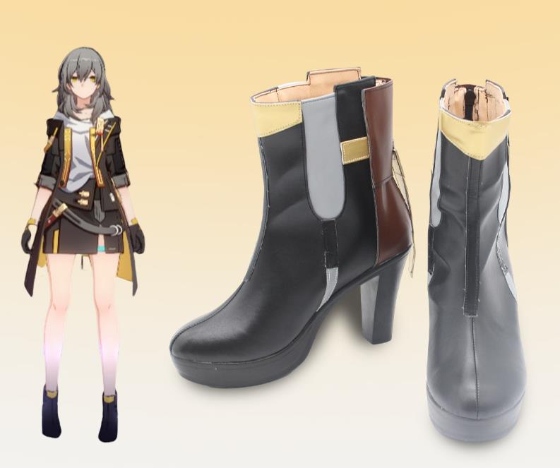 コスプレ靴 主人公 物理 崩壊：スターレイル ブーツ 下駄 シューズ 長靴 コスプレ クリスマス ハロウィン