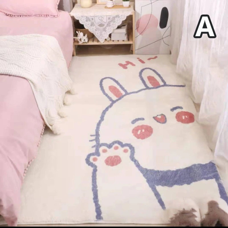カートゥーンINS 羊毛の感触をまねる 滑り止め付 西海岸 絨毯 140*200cmマット ラグカーペット ジオメトリ 北欧 カーペット おしゃれ ネコ ウサギ オールシーズン可 洗えるラグ ラグ カートゥーンINS 羊毛の感触をまねる 滑り止め付 西海岸 絨毯 140*200cmマット ラグカーペット ジオメトリ 北欧 カーペット おしゃれ ネコ ウサギ オールシーズン可 洗えるラグ ラグ