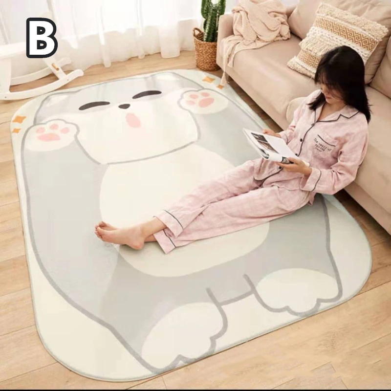 カートゥーンINS 羊毛の感触をまねる 滑り止め付 西海岸 絨毯 140*200cmマット ラグカーペット ジオメトリ 北欧 カーペット おしゃれ ネコ ウサギ オールシーズン可 洗えるラグ ラグ カートゥーンINS 羊毛の感触をまねる 滑り止め付 西海岸 絨毯 140*200cmマット ラグカーペット ジオメトリ 北欧 カーペット おしゃれ ネコ ウサギ オールシーズン可 洗えるラグ ラグ