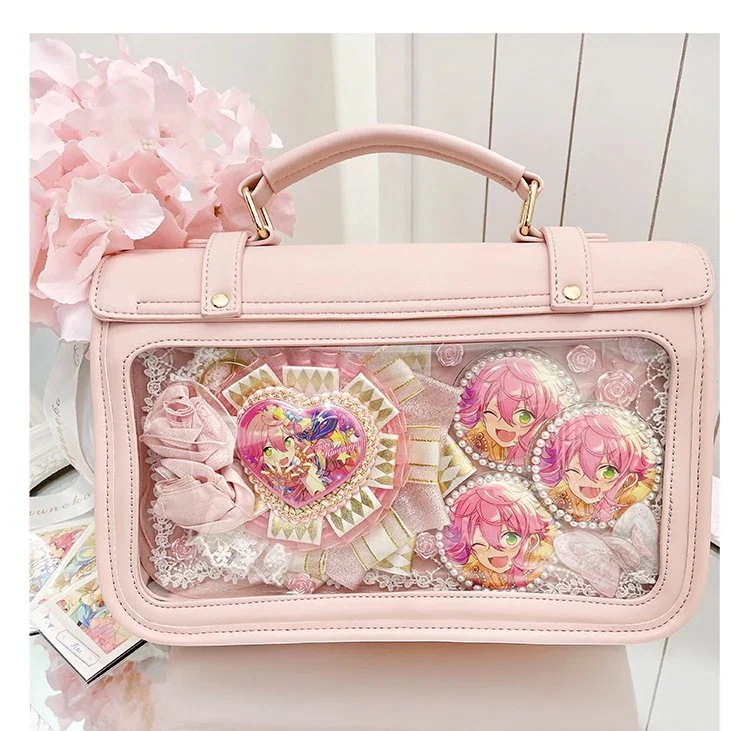 ユニフォームバッグ メッセンジャーバッグ ハンドバッグ サッチェルバッグ JK PVC 学校 痛バッグ 痛バ