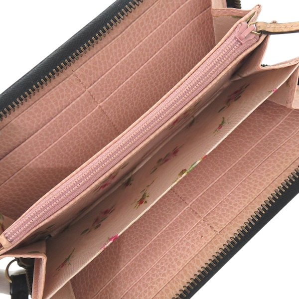 美品✨ グッチ GGマーモント 長財布 ラウンドファスナー リボン フローラ Qoo10] GUCCI 美品 ラウンドファスナー GGマーモント