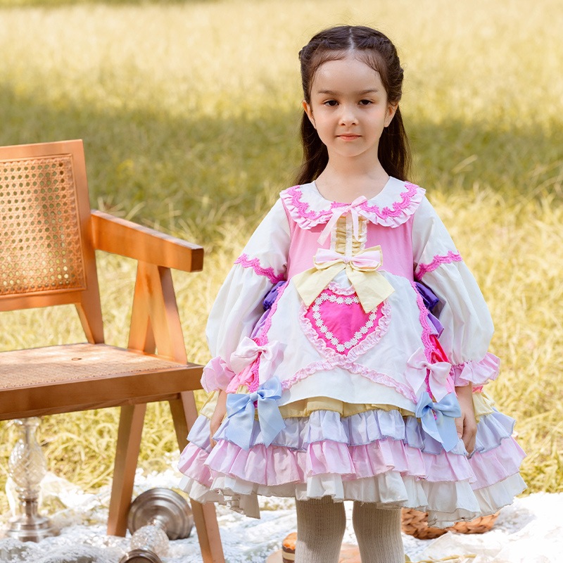 Zhiya子供服ガールズロリータロリータプリンセスドレス子供用カラードレス Zhiya子供服ガールズロリータロリータプリンセスドレス子供用カラードレス