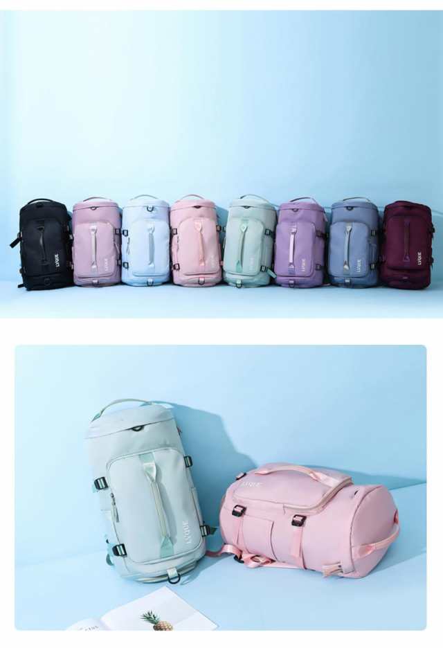 スポーツバッグ メンズ ダッフルバッグ メンズ ボストンバッグ ジムバック リュック型可能 3way 旅行バッグ シューズ収納 大容量 防水 軽量 乾湿分離 アウトドア ユニセックス 人気 母の日 新