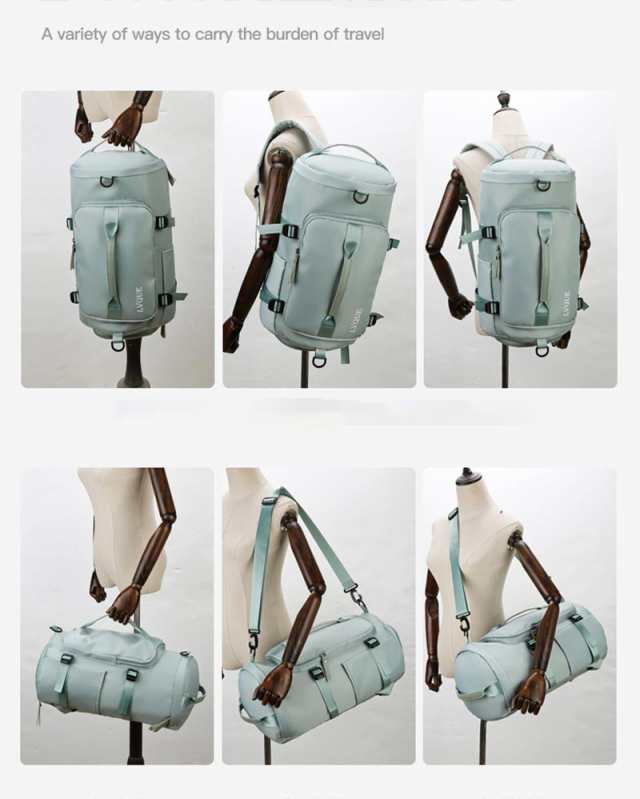 スポーツバッグ メンズ ダッフルバッグ メンズ ボストンバッグ ジムバック リュック型可能 3way 旅行バッグ シューズ収納 大容量 防水 軽量 乾湿分離 アウトドア ユニセックス 人気 母の日 新