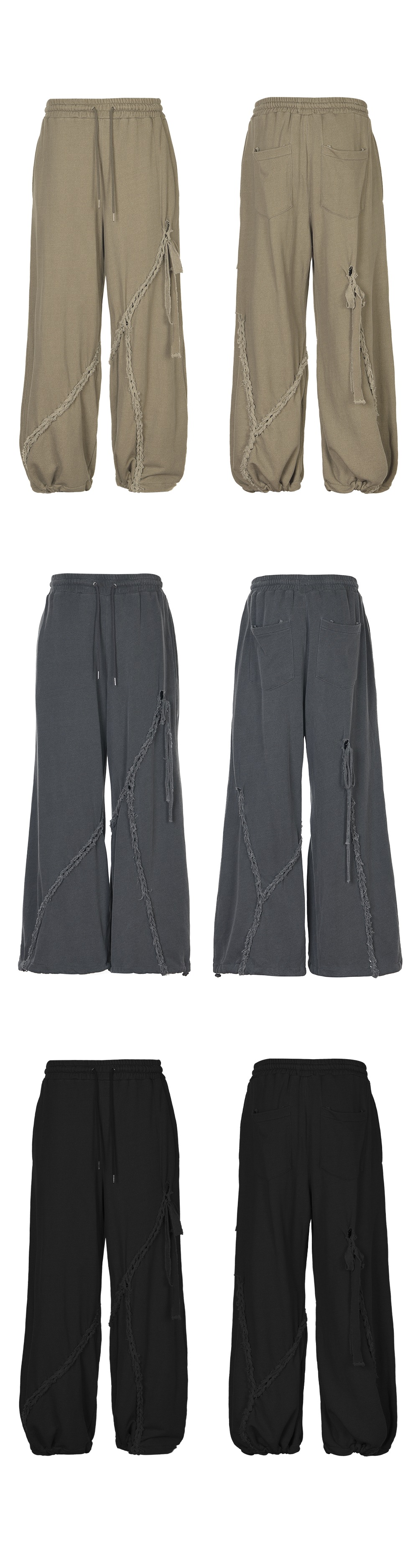 NACHE★韓国★人気★男女兼用★BRAID JOGGER PANTS (UNISEX) 3色 NACHE】 BRAID JOGGER PANTS (UNISEX) : 3COLOR その他