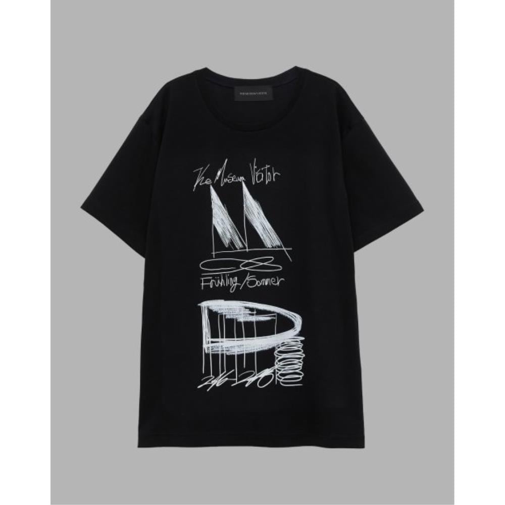 THE MUSEUM VISITOR ARCHITECTURE TSHIRTS BLACK 07866