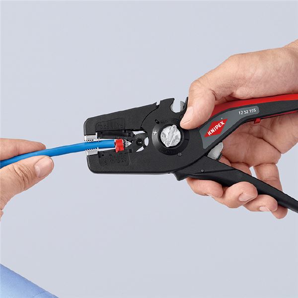 【新品】KNIPEX クニペックス 切込深さ自動調整 ワイヤーストリッパー ペルシストリップ１６ 1252-195SB KNIPEX クニペックス 切込深さ自動調整 ワイヤーストリッパー