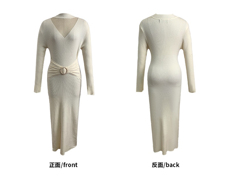 【Fellow 20％割】【JY.上品】 秋 ニットワンピース ロング タイト パーティードレス 着痩せ 大人 お呼ばれ 同窓会 披露宴 卒業式 結婚式 ウェディング 二次会 成人式