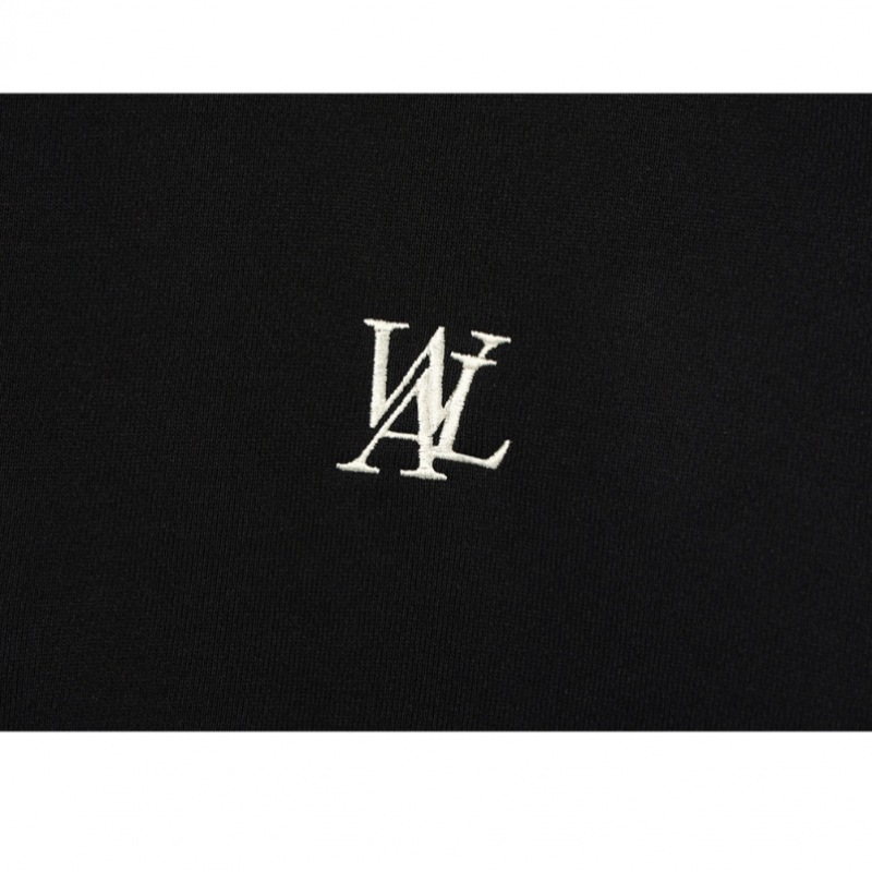 WOOALONG オーバーダイ セットアップ パーカー - BLACK